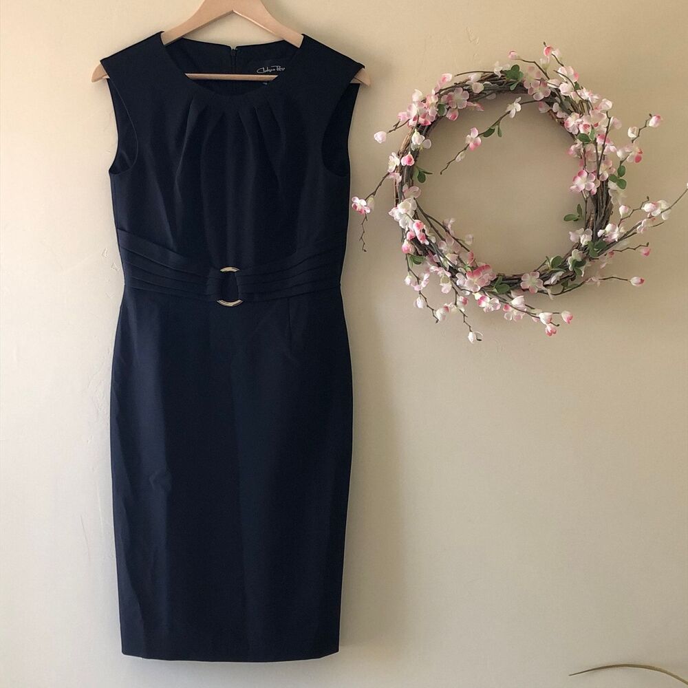 Chelsea Rose Black Dress Belt Size 4 NWT